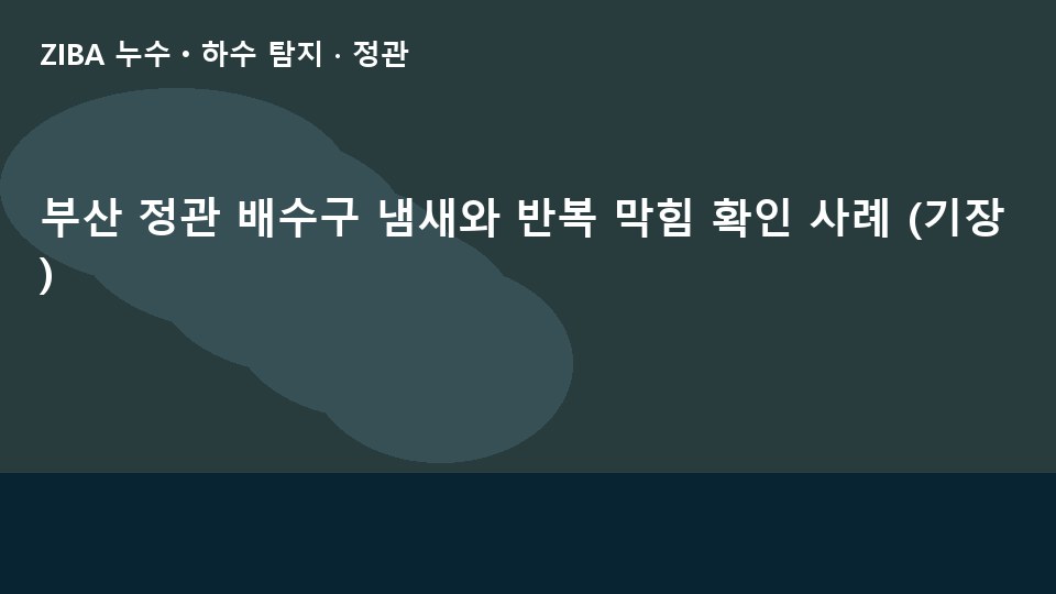 부산 정관 배수구 냄새와 반복 막힘 확인 사례 (기장)
